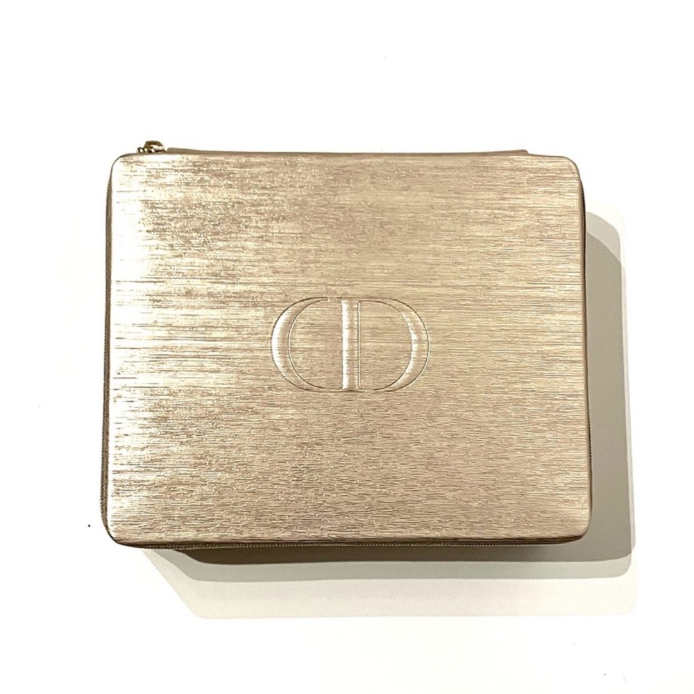 Dior Beauty Gold Zip Case Storage Box